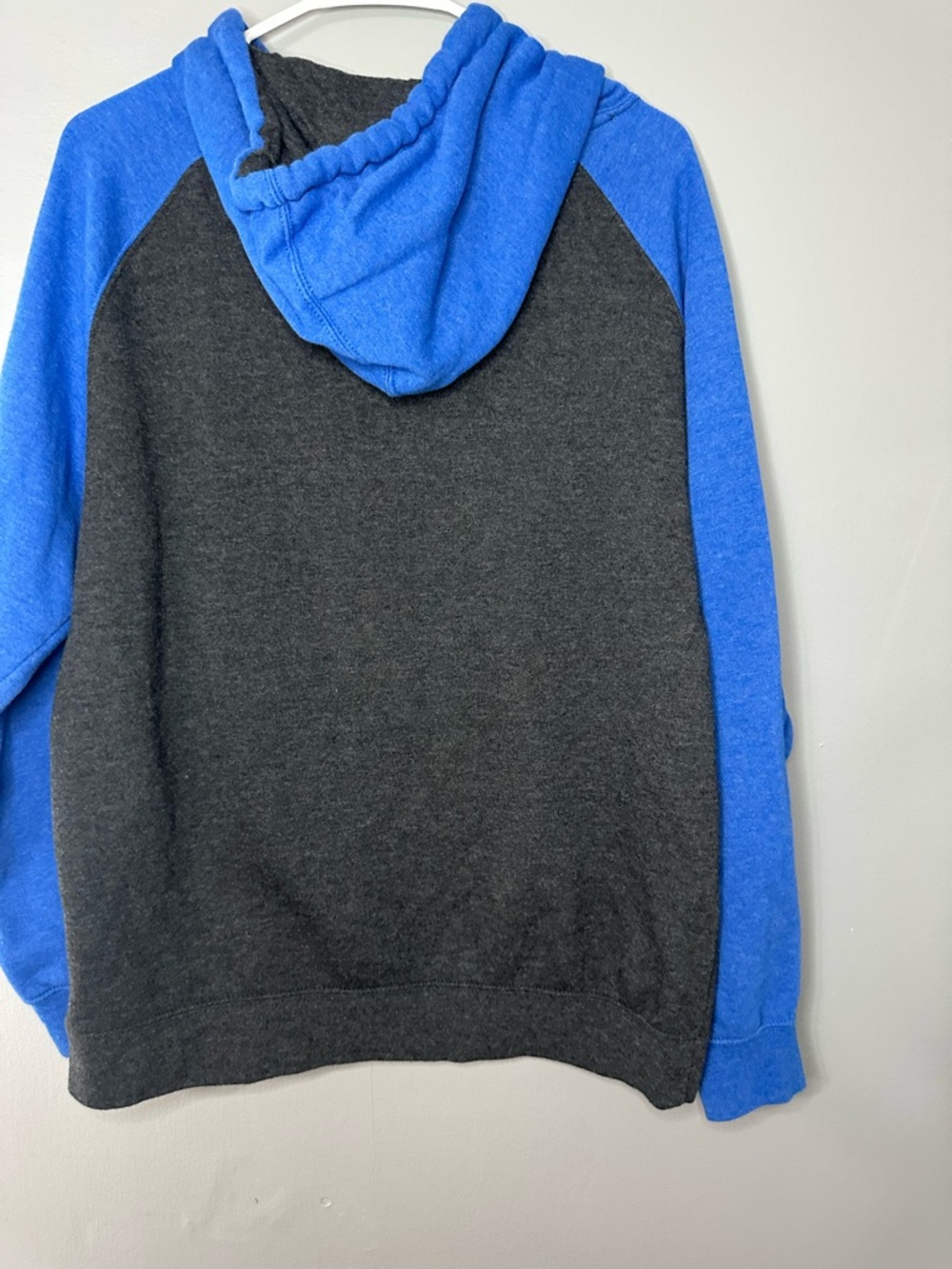 Snap On Men’s Two-Tone Blue and Charcoal Hooded Pullover - Picture 12 of 13